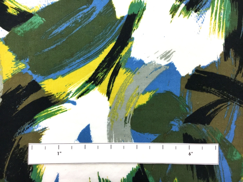 Japanese Cotton Rayon Challis With Abstract Print1