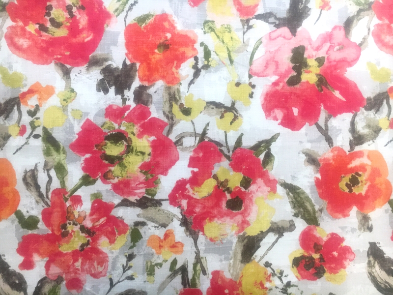 Cotton Upholstery Floral Print0