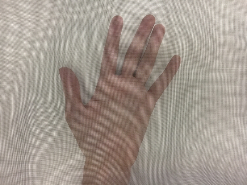 Italian Nylon Blend Mesh in Black Grey2