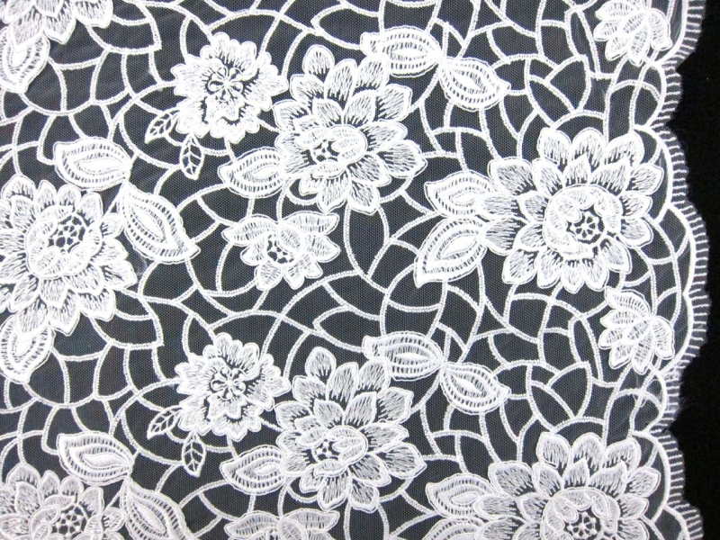 Embroidered Tulle0