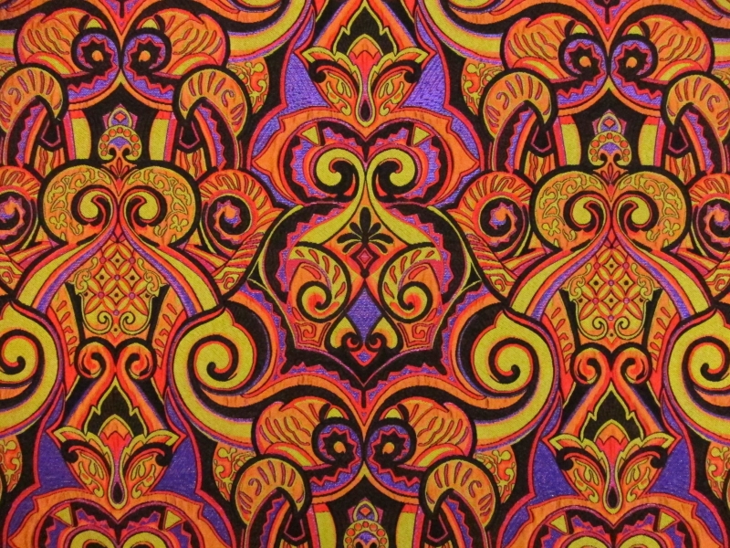 Metallic Silk Blend Brocade0