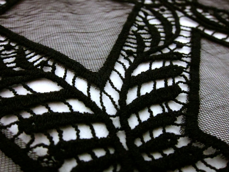 Novelty Embroidered Cut Out Tulle2