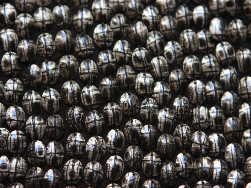 Sequins on Silk Chiffon3