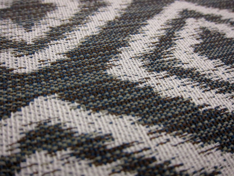 Cotton Blend Upholstery Geometric Ikat Print2