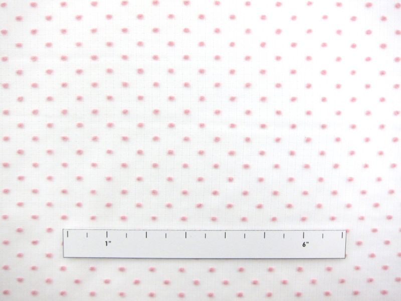 Cotton Plumetis in Pink1