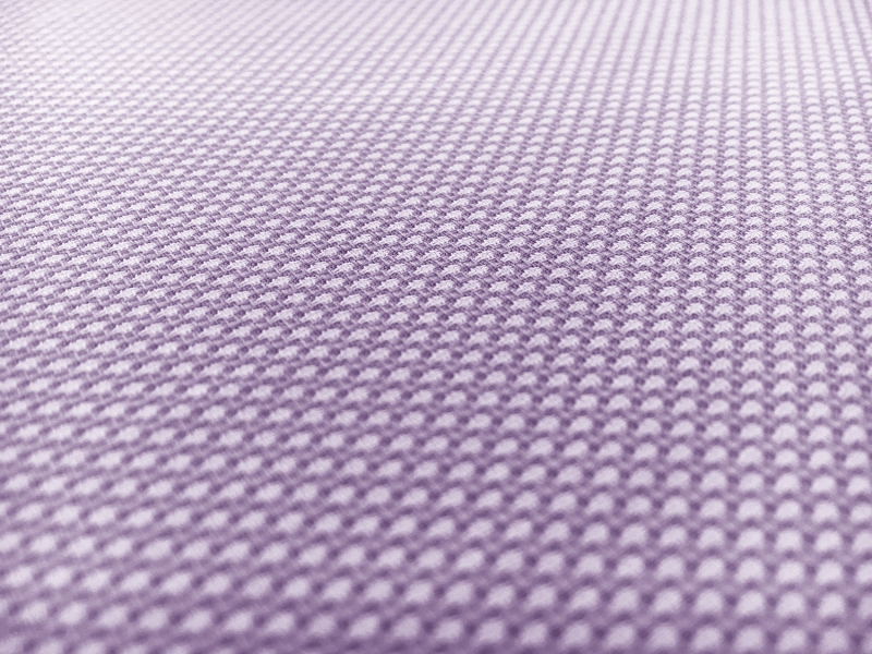 Italian Cotton Birdseye Dobby Shirting in Lilac2