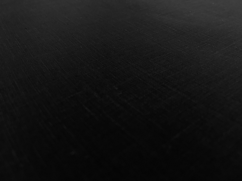 Sanforized Light Weight Linen in Black0