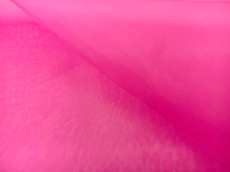 Japanese Polyester Extra Fine Organza in Hot Pink2