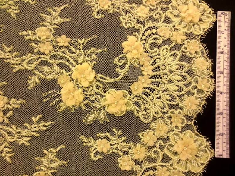 Beaded Chantilly Lace 0