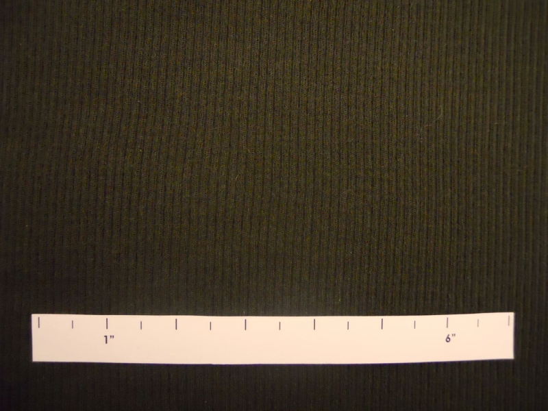 Virgin Wool Rib Knit in Dark Brown1