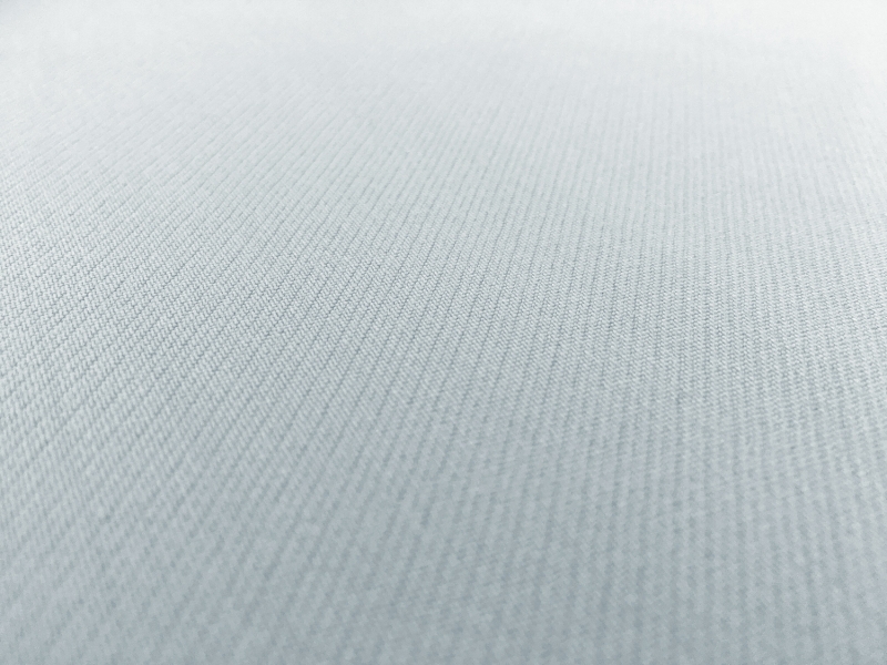 Italian Wool Satin Faille in Ice Blue3