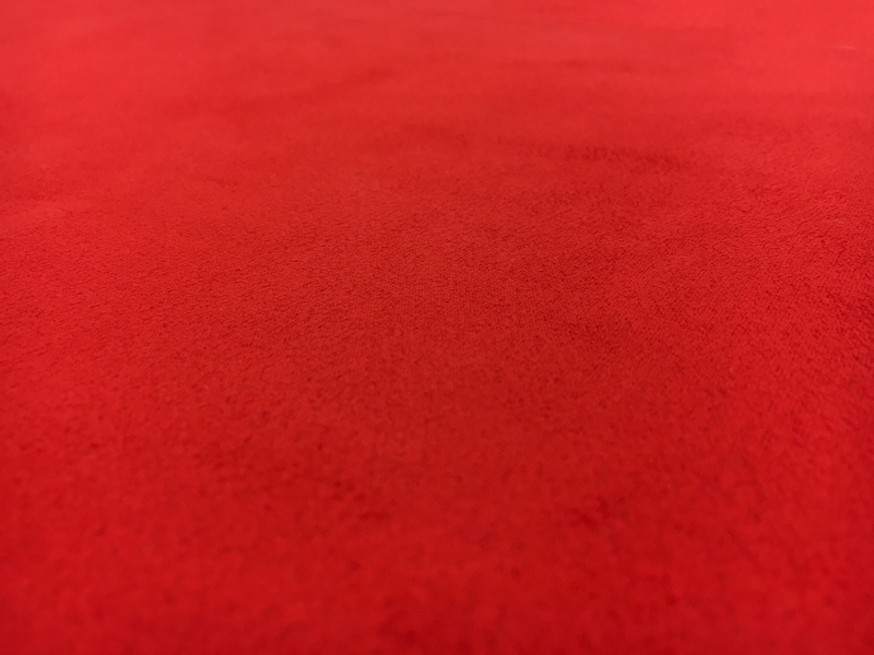 Stretch Suede with Scuba Backing in Red3