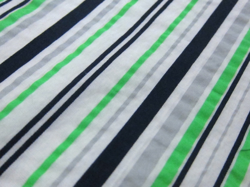 Japanese Cotton Neon Stripe0