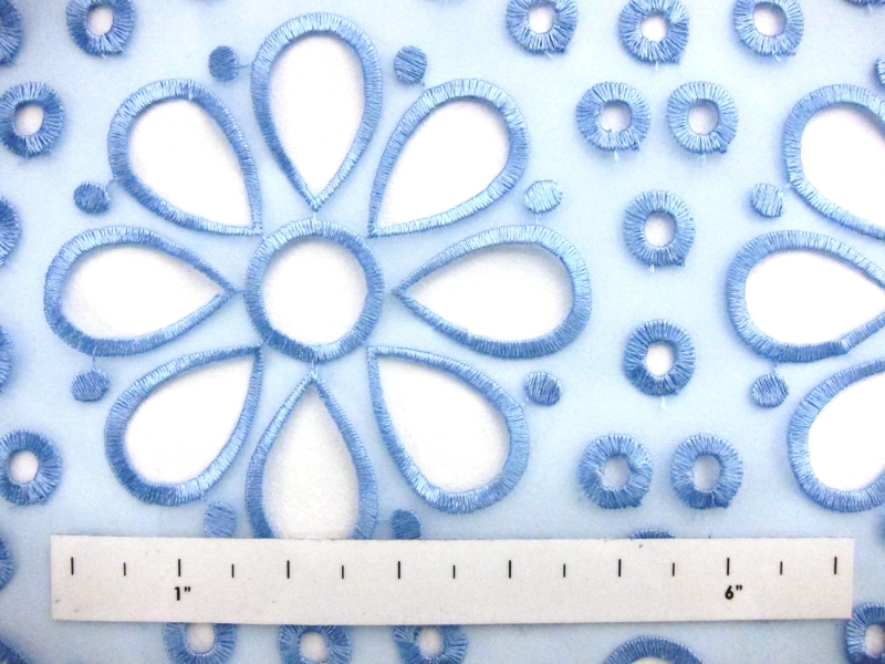 Embroidered Polyester Organza1