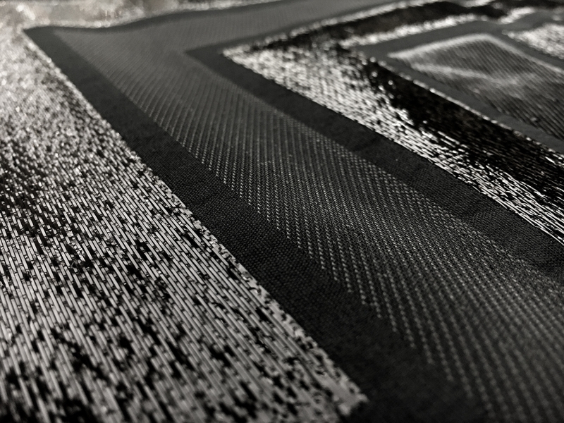 Metallic Geometric Jacquard Brocade in Black2