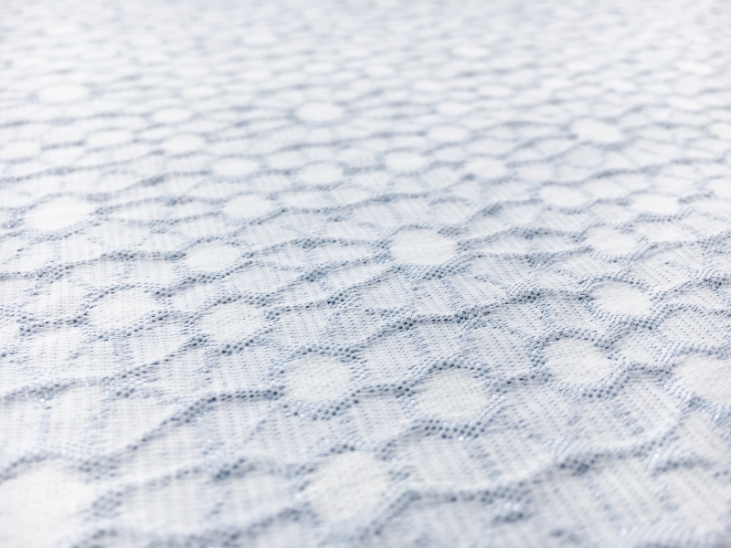 Metallic Acetate Blend Brocade in Baby Blue0