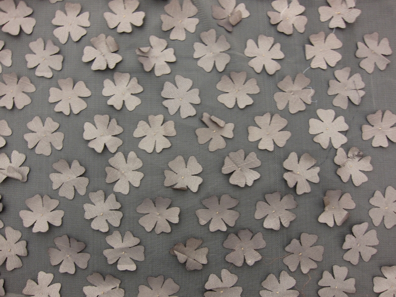 Flowers Appliqué on Tulle0