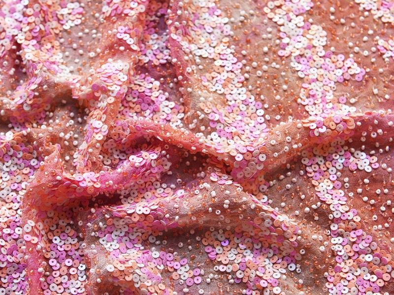 Sequins on Silk Chiffon3