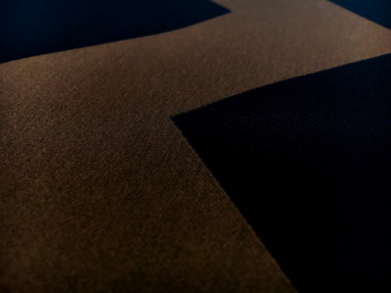 Geometric Zig Zag Silk and Polyester Blend Double Face Satin2