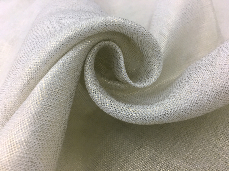 Metallic Coated Linen Mesh in Sundrop Gold1
