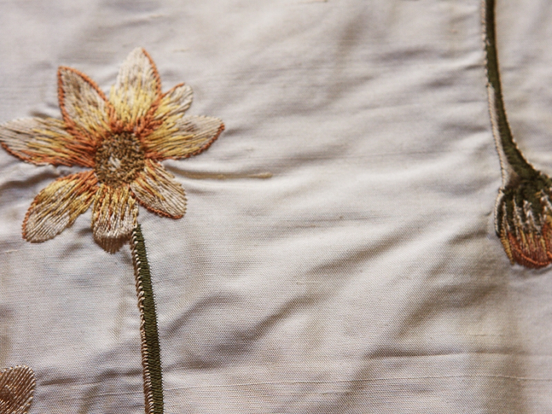 Embroidered Silk Shantung2