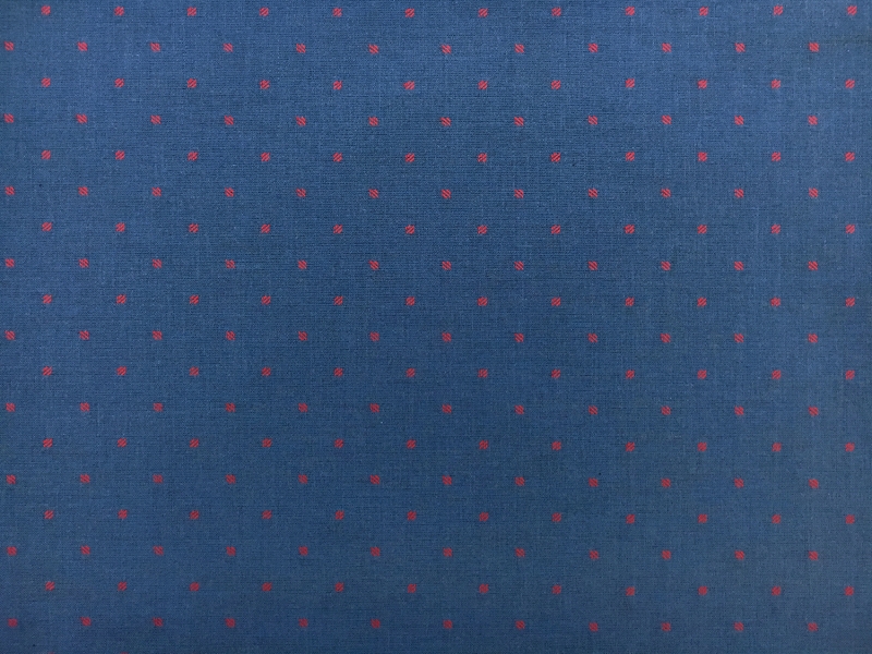 Novelty Cotton Shirting with Dots Repeat0