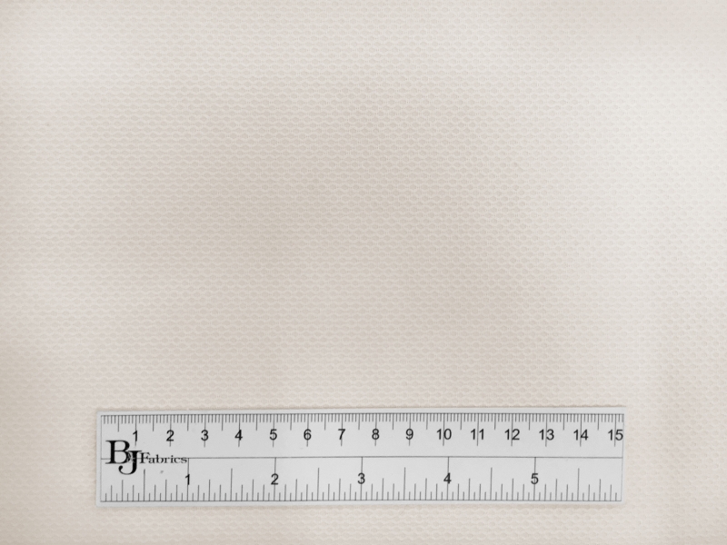 Pima Cotton Birdseye Pique in Ecru2