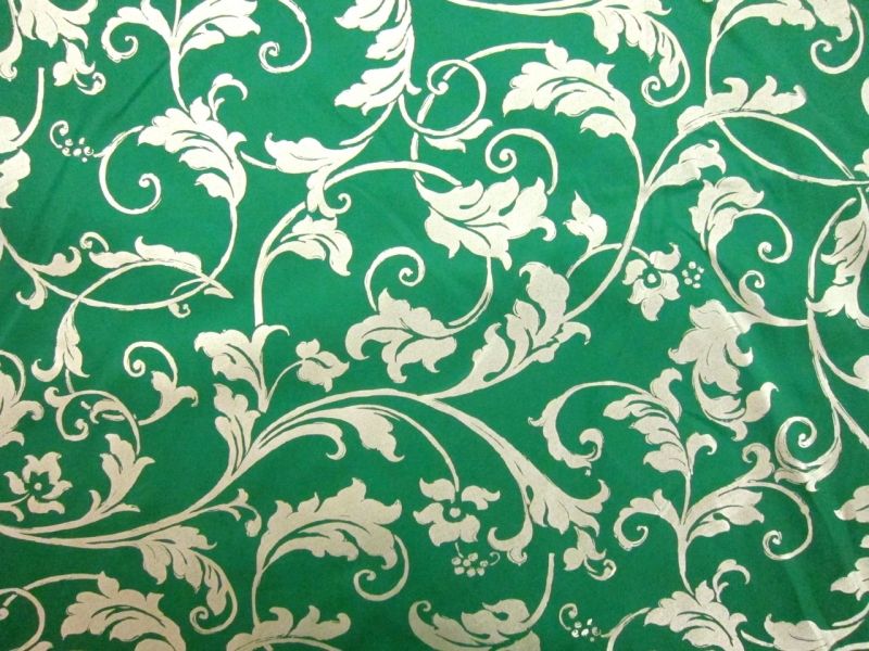 Metallic Printed Light Weight Silk Blend Zibeline0