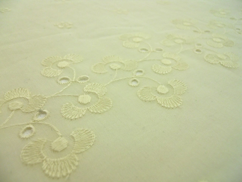 Swiss Cotton Voile Eyelet3