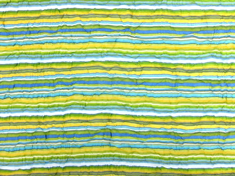 Printed Satin Stripe Chiffon0