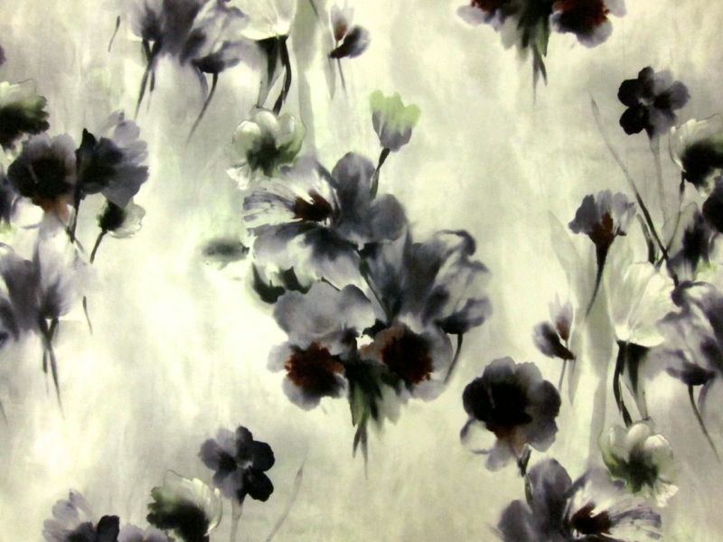 Printed Silk Mikado0