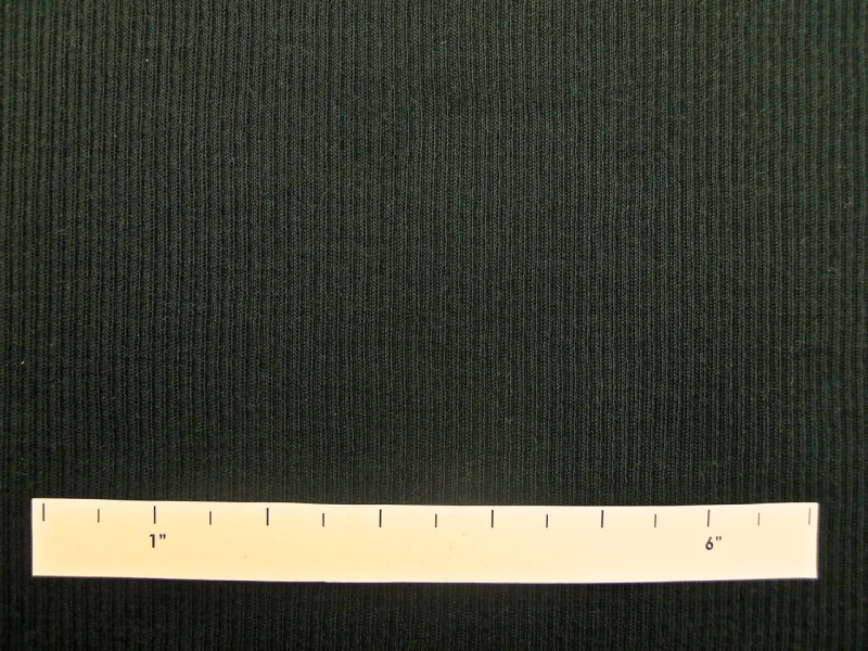 Virgin Wool Rib Knit in Dark Hunter1