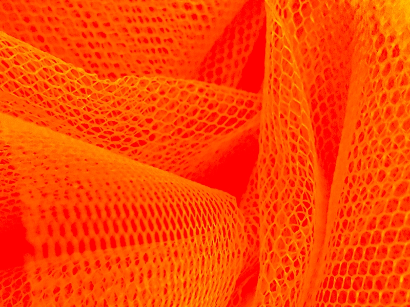 Italian Tutu Tulle in Arancio Flo0