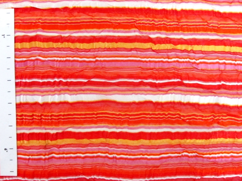 Printed Satin Stripe Chiffon1