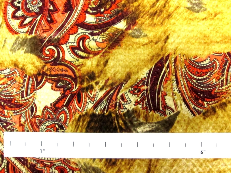 Printed Hammered Silk Charmeuse1