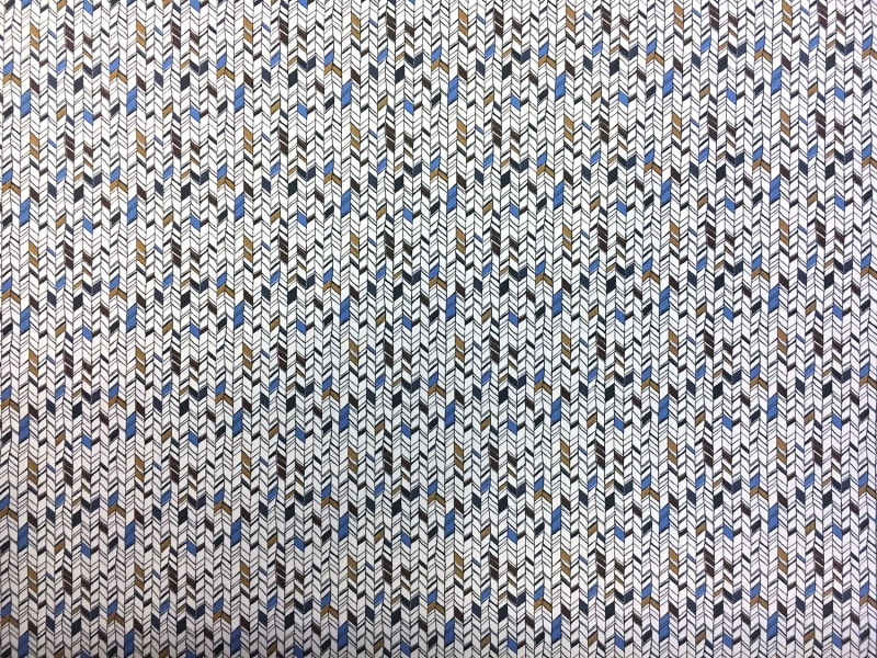 Cotton Broadcloth With Small Geometric Print0