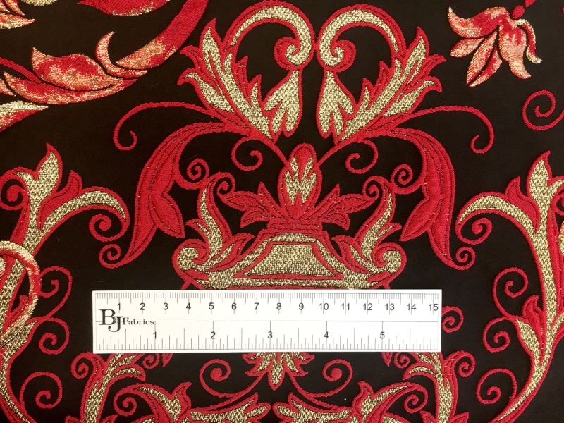 Metallic Brocade Panel with Renaissance Ornamentation1