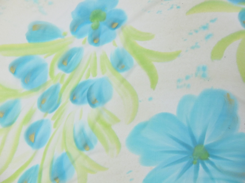 Hand Painted Silk Chiffon0