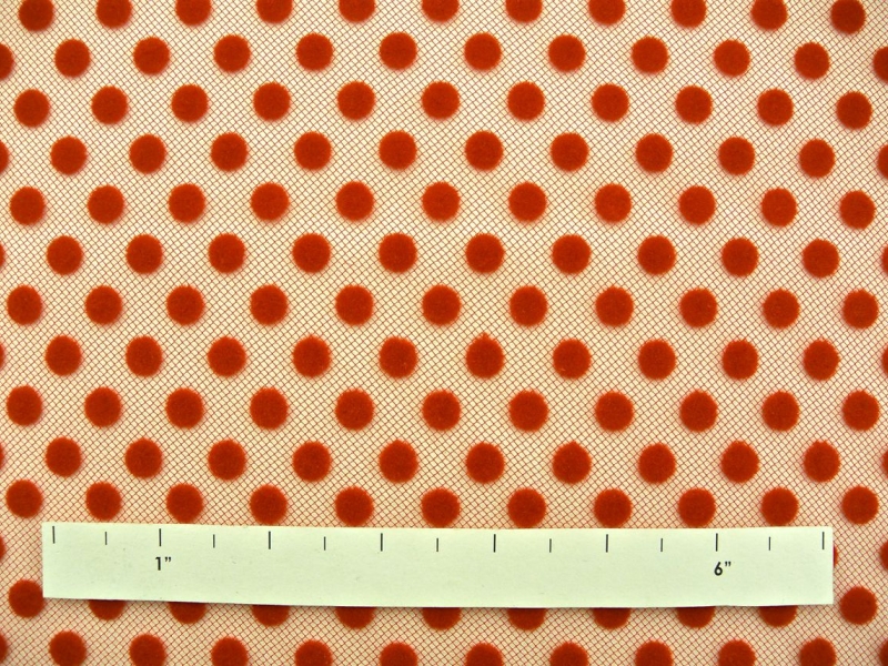 Polka Dotted Flocked Tulle1