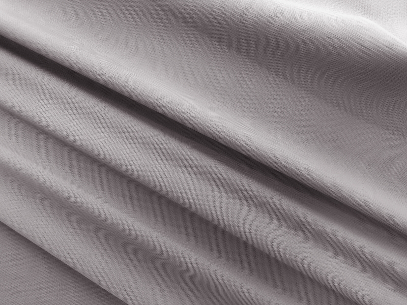 Polyester and Spandex Stretch Crepe in Silver0