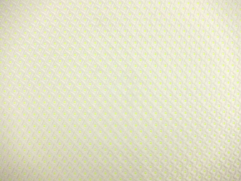 Cotton Blend Brocade (in Neon Yellow)0