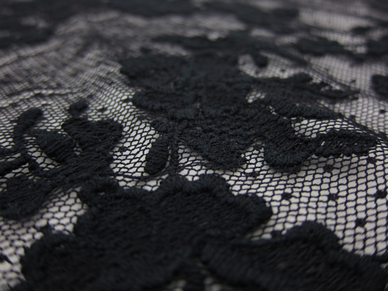 Embroidered Cotton Point D'Esprit2