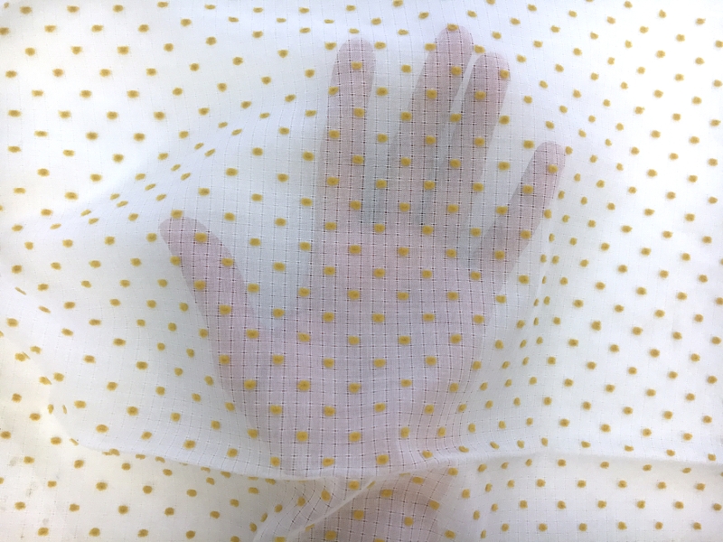 Cotton Plumetis in Toffee2