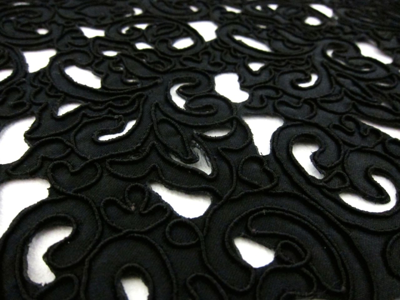 Laser Cut Corded Satin 2
