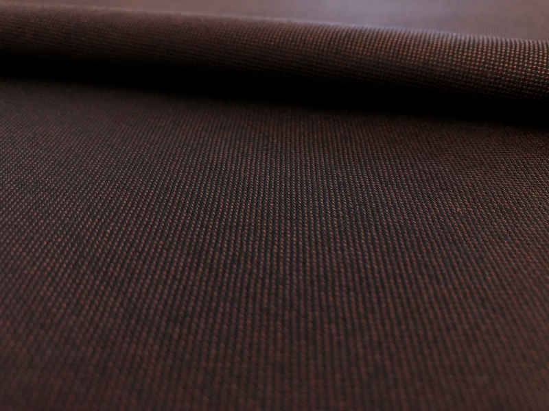 Wool Silk Blend Sharkskin Suiting in Bronze0