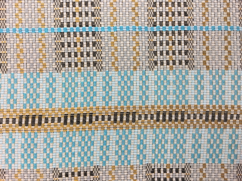 Cotton Blend Metallic Basketweave0