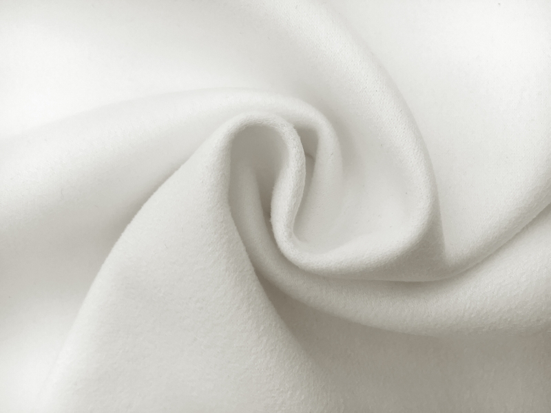 Stretch Suede with Scuba Backing in White2