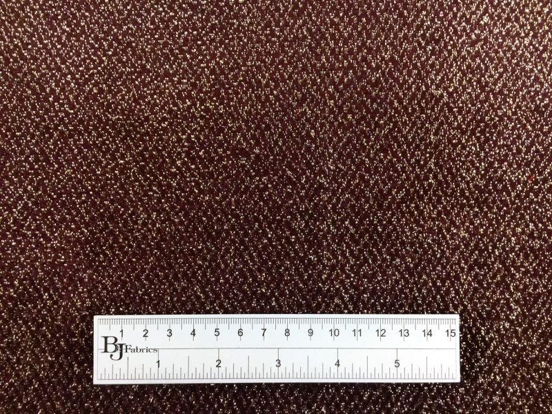 Silk Lurex Novelty Velvet in Chianti Gold3