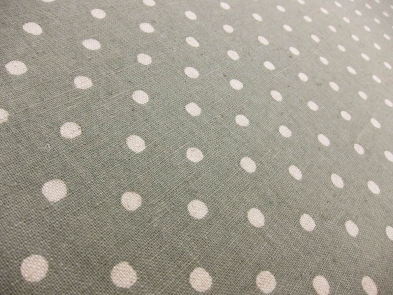 Japanese Cotton Linen Polka Dot Print2