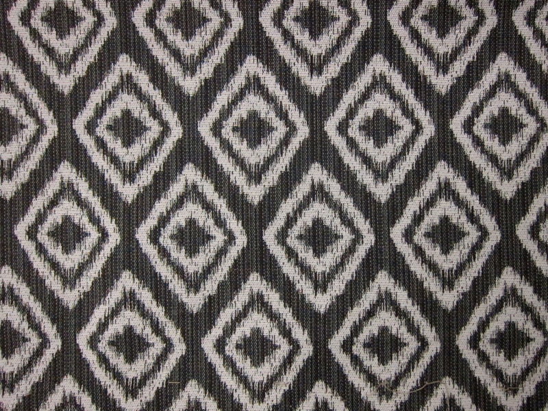 Cotton Blend Upholstery Geometric Ikat Print0